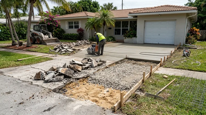 Concrete Removal & Replacement Fort Lauderdale